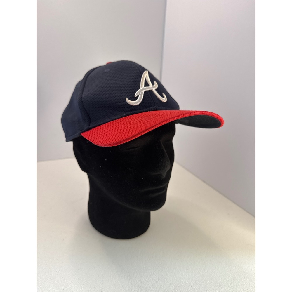 Atlanta Braves OC Sports MLB Youth Baseball Cap Navy Red Odom 9 Adjustable Hat